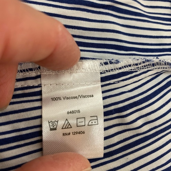 Venus Flare Sleeve Strip Blouse - 2 - Picture 7 of 8